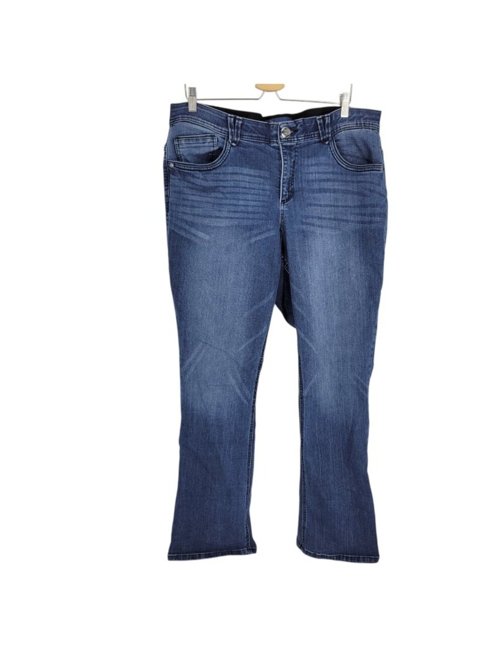 Democracy Ab Solution 20W Bootcut Jeans Stretch Tummy Control Plus Size whisker